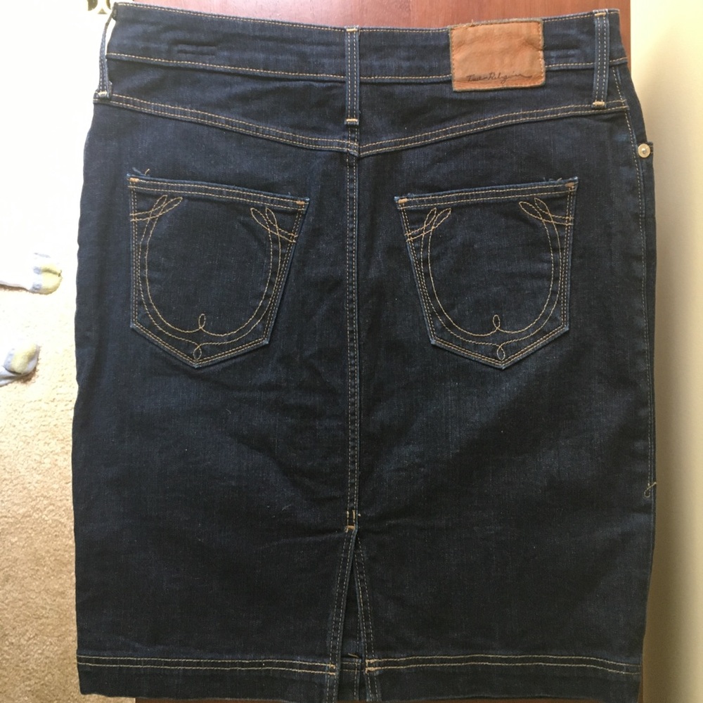 True Religion Denim Pencil Skirt